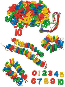 ShopMeFast Numbers to Threading Blocks Educational Toy For Kids