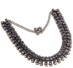 Flipkart black metal necklace store
