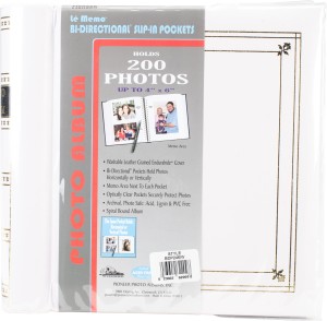 Pioneer 4 x 6 in. Bi-Directional Memo Photo Album (300 Photos) - Black