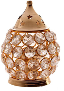 Diya Diamond Nag Deep Dia craftvatika Akhand Diya Crystal Brass Oil Lamp In Oval Shape Diya Diamond Nag Deep Dia craftvatika Akhand Diya Crystal Brass Oil Lamp In Oval Shape