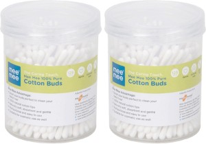 MeeMee 100% Pure Cotton Buds (White) (Pack of 2, 125 Pieces per Pack) -  Price in India, Buy MeeMee 100% Pure Cotton Buds (White) (Pack of 2, 125  Pieces per Pack) Online