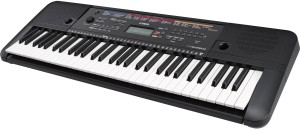 Yamaha E-263 , 61 keys keyboard with Blueberry Cover Bag, Adapter, USB LED along with keyboard Stand Digital Portable Keyboard