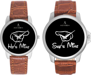 ADIXION New Combo Symbol of Love Analog Watch For Couple Buy