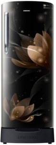 Samsung 192 L Direct Cool Single Door 4 Star (2019) Refrigerator with Base Drawer(Blooming Saffron Black, RR20N182YB8-HL/RR20N282YB8-NL)