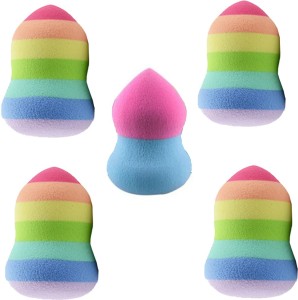 LUV-LI IMPORTED 3D RAINBOW BEAUTY PACK OF 5 BLENDER PUFFS
