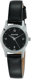 sonata 87025sl02 essentials analog watch  - for women