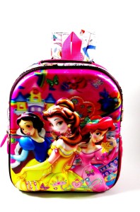 Ehuntz Disney Princess 5D embossed (Pre Nursery & Nursery) school Bag (EH834) Waterproof School Bag