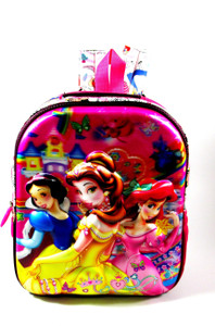 Ehuntz Disney Princess 5D embossed (Pre Nursery & Nursery) school Bag (EH834) Waterproof School Bag