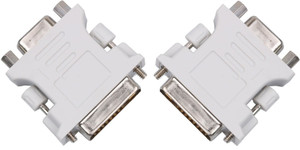 ReTrack SET OF 2PC DVI-connector dvi-i (a/d) to vga male to female 24+5-pin to 15-pin adapter convert DVI Cable
