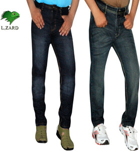 L Zard Regular Men s Black Green Jeans 