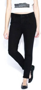 Masterly Weft Slim Women's Black Jeans