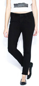 Masterly Weft Slim Women's Black Jeans