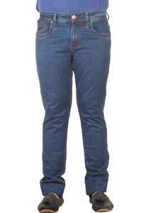 PRIVILEGE Slim Men s Dark Blue Jeans 