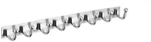 Smart Shophar Pack of 1 Stainless steel Wall Hook Ego 8 Legs 8 - Pronged Hook Rail