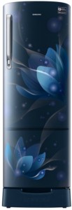 Samsung 255 L Direct Cool Single Door 4 Star (2019) Refrigerator with Base Drawer(Blooming Saffron Blue, RR26N389YU8/HL)
