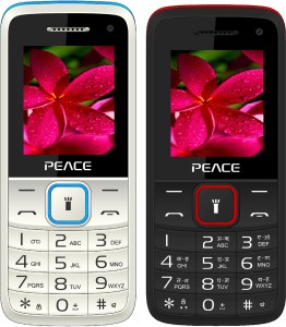 Peace Knight Combo of Two Mobiles(White $$ Blue & Black $$ Red)