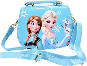 Flipkart SHOPNJAZZ Frozen Handbags Cute Sling Bag Wallet Purse For Kids Girls Gift 2 5Y Blue Shoulder Bag Shoulder Bag