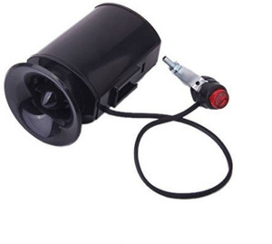 Shrih Bicycle Electronic Horn 6 Sounds Bell Alarm Siren Loud Horn Black Bell