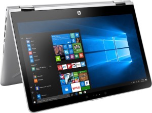 HP Pavilion x360 Core i3 7th Gen - (4 GB/1 TB HDD/8 GB SSD/Windows 10 Home) 14-ba077TU 2 in 1 Laptop(14 inch, Natural SIlver, 1.72 kg, With MS Office)