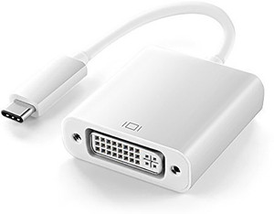 Microware USB 3.1 Type-C to DVI-I (Dual Link) Adapter Cable - Silver USB C Type Cable