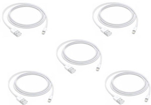 Blendia Set of 5x 100 % Original For Iphone 5,5s,6,6 Plus,7,7 Plus Lightning 8 Pin to USB High Speed Lightning Cable