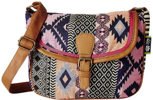 kanvas katha Multicolor Sling Bag Jacquard fashion sling bag