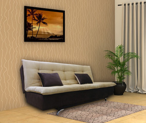 Adorn India Aspen Double Solid Wood Sofa Bed