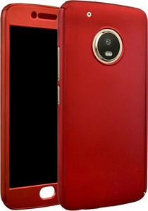 COVERNEW Front & Back Case for COVERNEW Ipaky 360 Degree All-round Protective Slim Fit Front And Back Case Cover for Motorola Moto G5 Plus Red with Tempered Glass