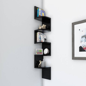 OnlinePurchas wood zigzag wall decor Wooden Wall Shelf