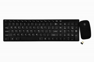 ROQ Ultra Thin fashion 2.4G Wireless Keyboard & Mouse Wireless Multi-device Keyboard