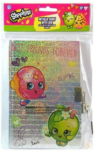 Generic Shopkins Diary 50 Sheets Foil Diary W Lock In Polybag With