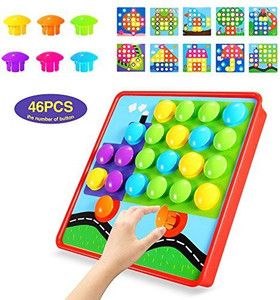 Button art color matching mosaic pegboard deals