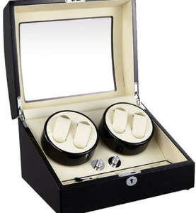 Medetai Auto Rotate Watch Winder Box Double Winders B4 6 Black White WATCH WINDER 2160 Watch Winder Price in India Buy Medetai Auto Rotate Watch Winder Box Double Winders B4 6 Black White