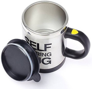 Shivonic ™ Self Stirring Coffee - Self Stirring, Electric Stainless Steel Automatic Self Mixing Cup and- Cute & Funny, Best for Morning, Travelling Stainless Steel Stainless Steel Mug