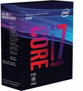 Intel 3.7 LGA 1151 i7 8700k Processor(Silver)