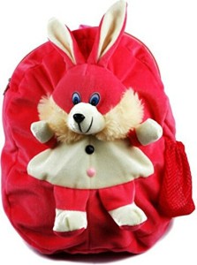 Frantic Single face Pink Rabbit Kids School Bag for Nursery Kids, Age 2 to 5 School Bag