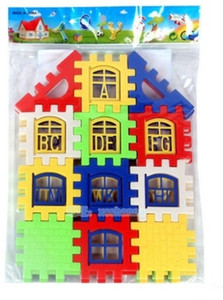 AGE CARE 4Pcs / Set New House Model Building Blocks Kids Learning Letters Toy Bricks Kids Blocks Toys