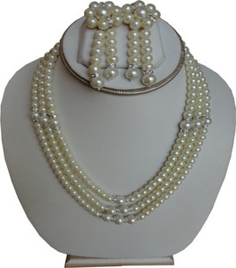 Shiny Pearls Alloy Jewel Set