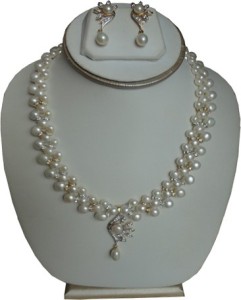 Sri Bansilal Pearls Alloy Jewel Set