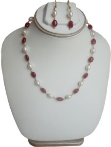 Sri Bansilal Pearls Alloy Jewel Set