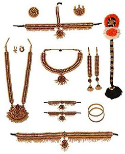 Multiline Company Copper Multicolor Jewellery Set Price in India