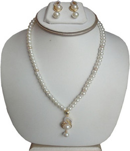 Shiny Pearls Alloy Jewel Set