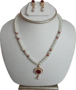Shiny Pearls Alloy Jewel Set