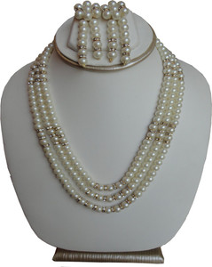 Shiny Pearls Alloy Jewel Set