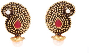 GoldNera Antique Pearl design Alloy Stud Earring