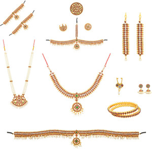 Sridevi Gold Covering Works Copper Gold plated Multicolor Jewellery Set Price in India Buy Sridevi Gold Covering Works Copper Gold plated Multicolor Jewellery Set Online at Best Prices in India Flipka...