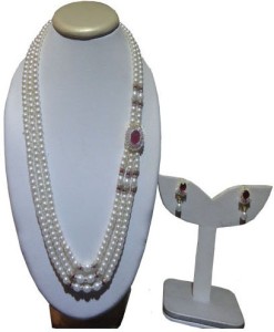 Shiny Pearls Alloy Jewel Set