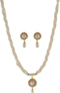 Shiny Pearls Alloy Jewel Set
