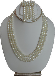 Shiny Pearls Alloy Jewel Set
