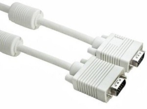 Oxza High Quality 5MTR Male To Male 5 m VGA Cable(Compatible with Mobile, Laptop, Tablet, Mp3, Gaming Device, White)